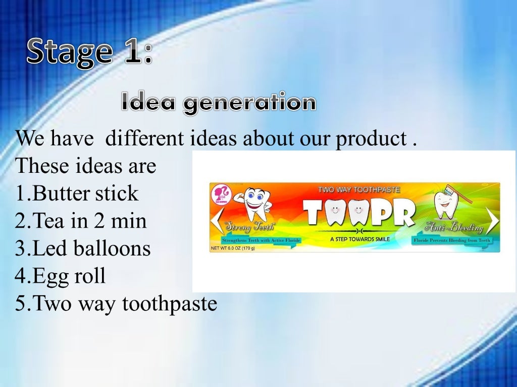 marketing plan of new toothpaste