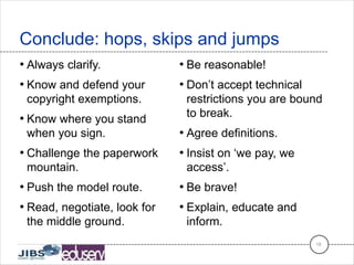 E-resource licences: some hops, skips and jumps to successful contract management