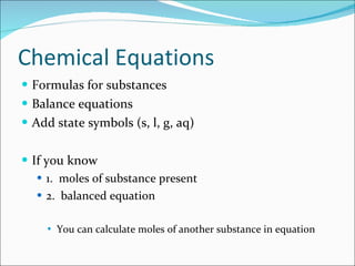 Chemistry- JIB Topic 4 Stoichiometry | PPT | Chemistry | Science