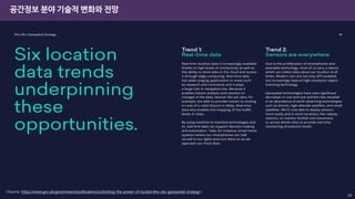 <Source: https://www.gov.uk/government/publications/unlocking-the-power-of-locationthe-uks-geospatial-strategy>
공간정보 분야 기술적 변화와 전망
24
 