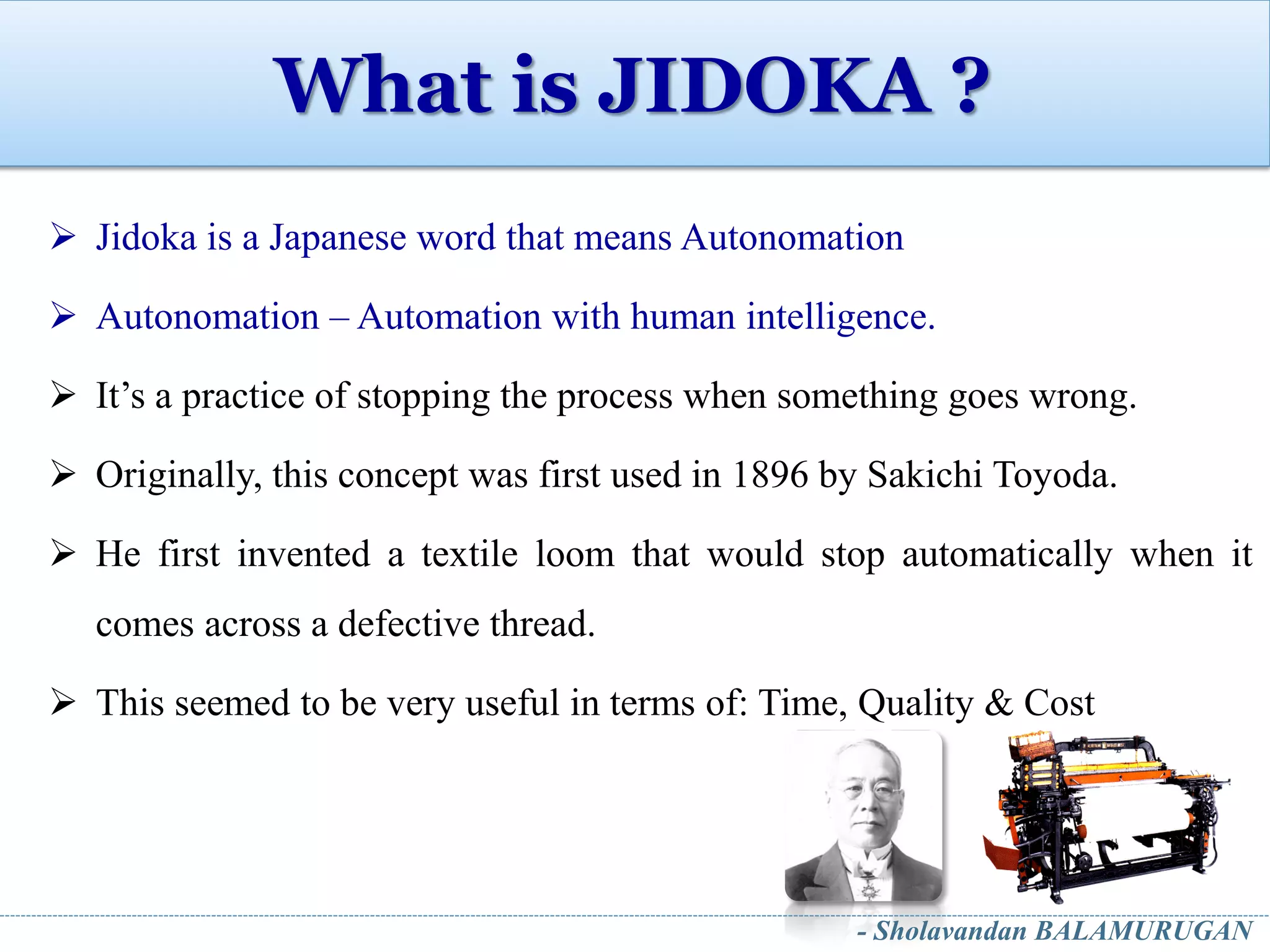 Jidoka - An Improvement Tool of Lean | PDF
