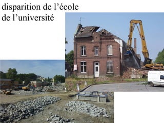 disparition de l’école
de l’université
 