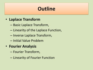 Jif 315 lesson 1 Laplace and fourier transform | PDF