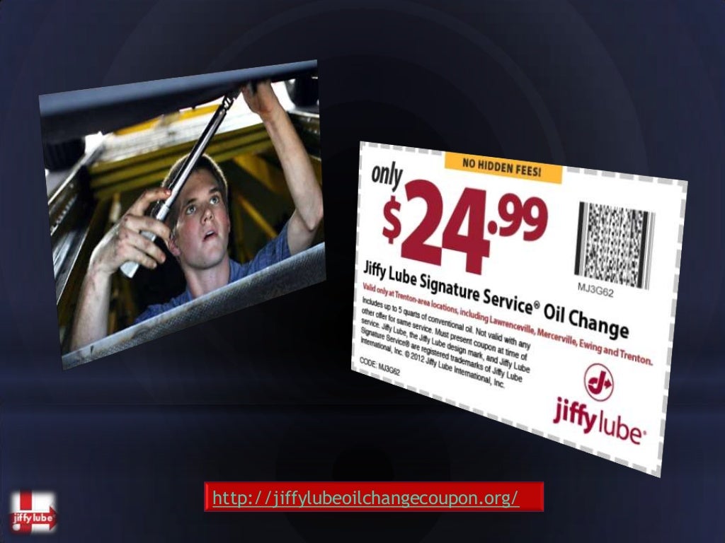 Jiffy lube oil change coupon