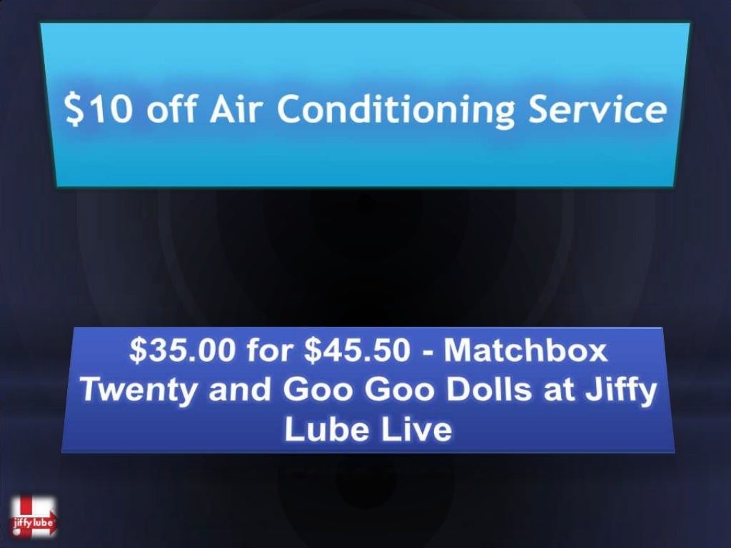 Jiffy lube oil change coupon