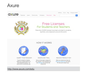 Axure
http://www.axure.com/edu
 