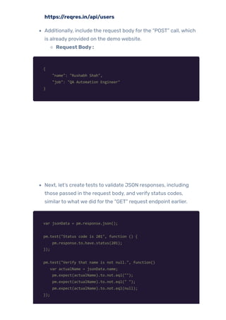 A Beginner's Guide to API Testing in Postman | PDF