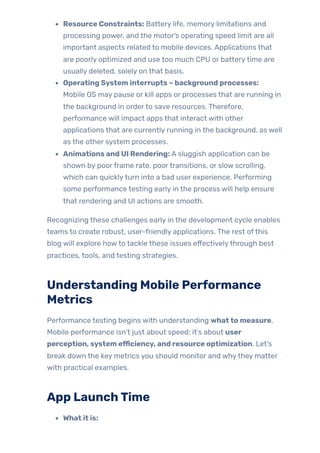 A QA Engineer’s Guide to Mobile Performance Testing Best Practices | PDF