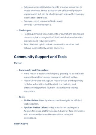 Appium in Action: Automating Flutter & React Native Apps | PDF