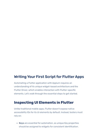 Appium in Action: Automating Flutter & React Native Apps | PDF