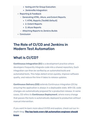 Become a CI/CD Pro: Run Selenium Java Tests in Jenkins Pipelines from ...