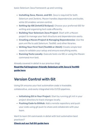 Become a CI/CD Pro: Run Selenium Java Tests in Jenkins Pipelines from ...
