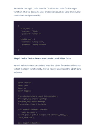 Best Practices for Selenium Test Automation in Python | PDF