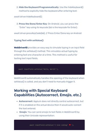 Advanced Mobile Automation with Appium & WebdriverIO | PDF