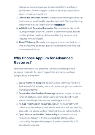 Advanced Mobile Automation with Appium & WebdriverIO | PDF