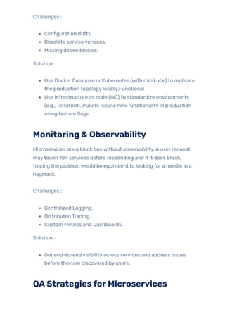 Ensuring Software Quality in Microservices Architecture | PDF
