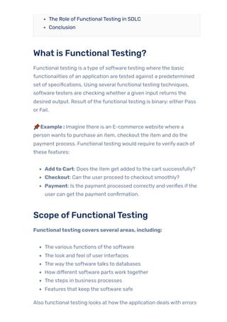 Everything You Need to Know About Functional Testing: A Guide | PDF