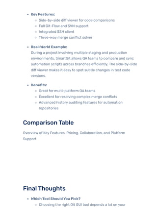 Git GUI Tools - Simplifying Version Control for Test Engineers | PDF