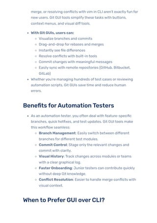 Git GUI Tools - Simplifying Version Control for Test Engineers | PDF