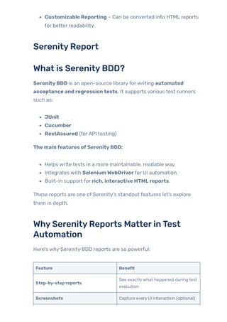 Top Reporting Tools for Selenium Automation | PDF