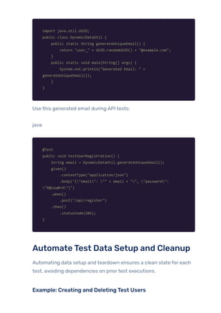 Next-Level API Automation Testing Techniques – Part 1 | PDF