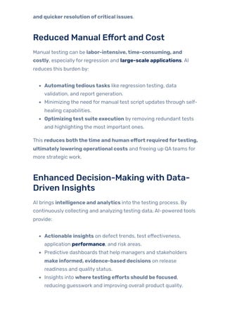 AI in Modern Software Testing: Smarter QA Today | PDF