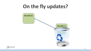 On the fly updates?
Bundle A
Bundle B
77
 