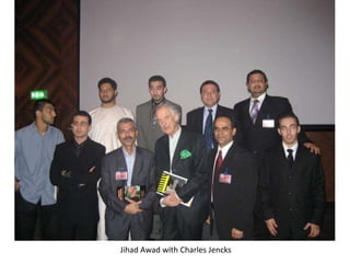 Jihad Awad with Charles Jencks
 