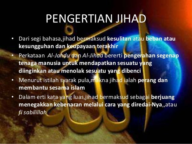 Jihad Dan Peperangan