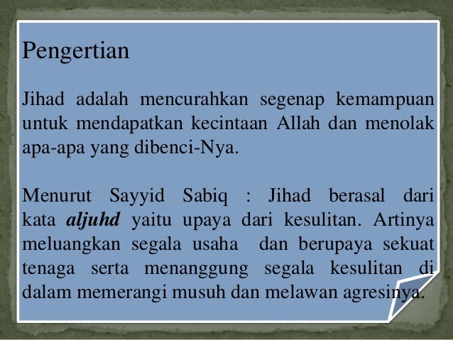 Jihad Dan Terorisme