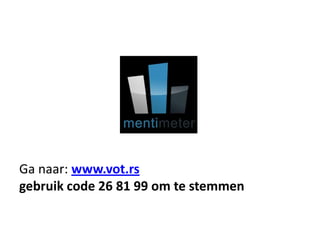 Ga naar: www.vot.rs
gebruik code 26 81 99 om te stemmen
 