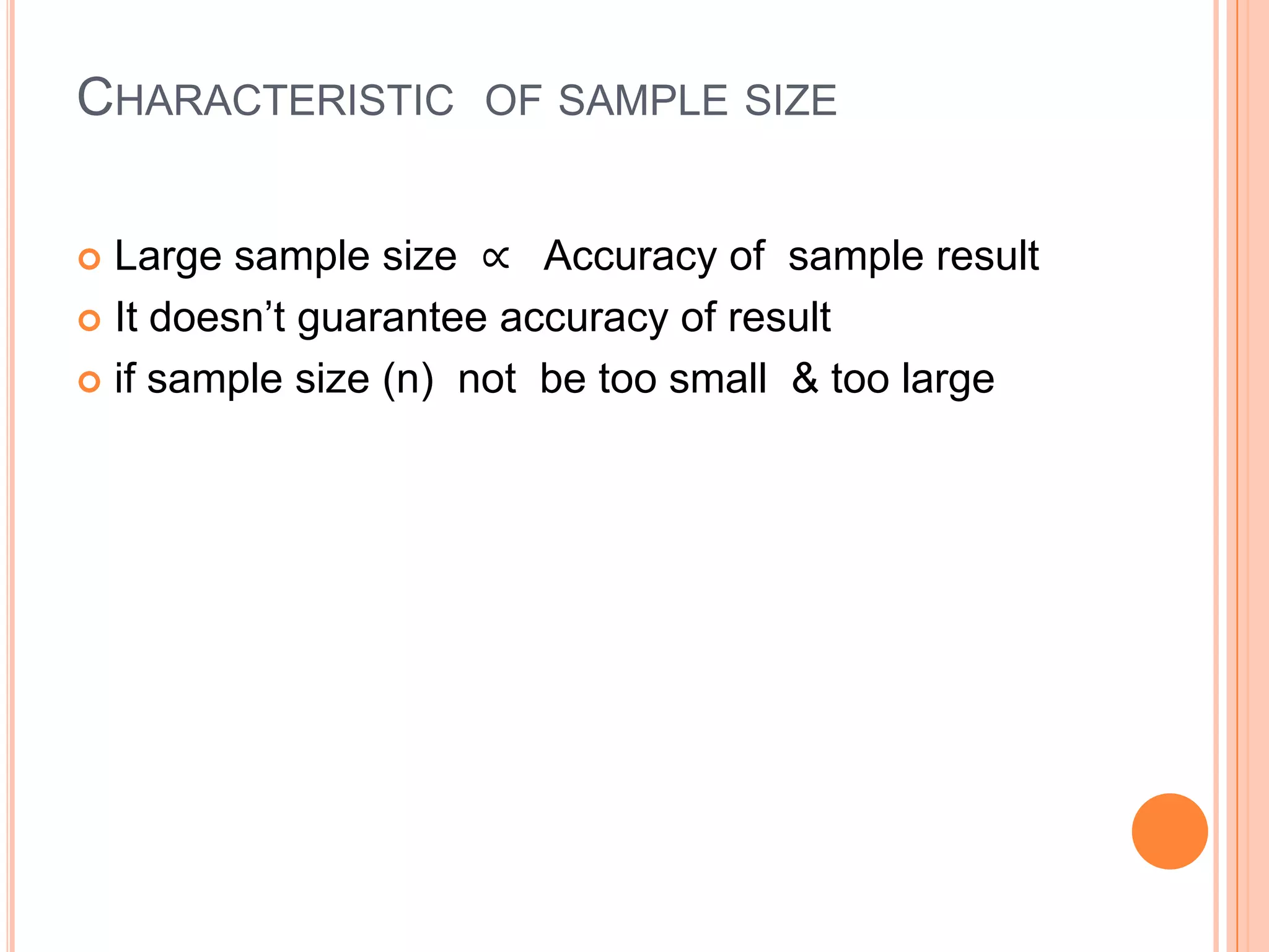 determination of sample size | PPTX
