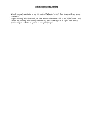 Intellectual Property Licensing Examples | PDF