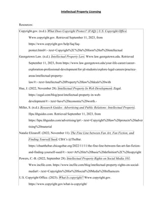Intellectual Property Licensing Examples | PDF