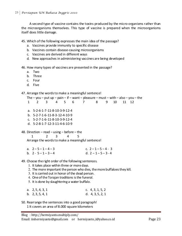 Arrange The Words Into A Good Sentence Artinya : Rearrange The