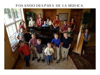 POSANDO DESPUES DE LA MUSICA. 