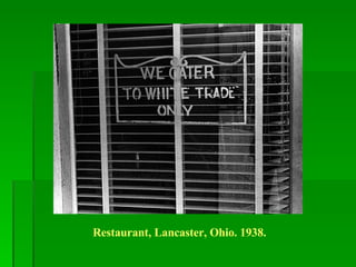 Restaurant, Lancaster, Ohio. 1938. 