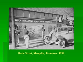 Beale Street, Memphis, Tennessee. 1939. 
