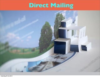 Direct Mailing




maandag 30 mei 2011
 