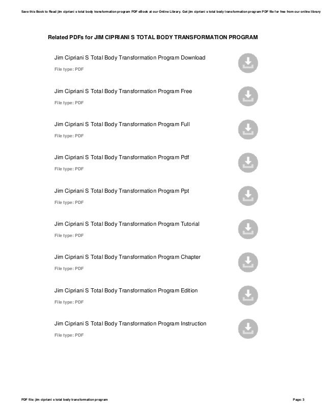 free total transformation program download free total transformation program download