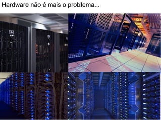 Hardware não é mais o problema...
 