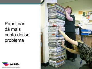 Papel não
dá mais
conta desse
problema
 