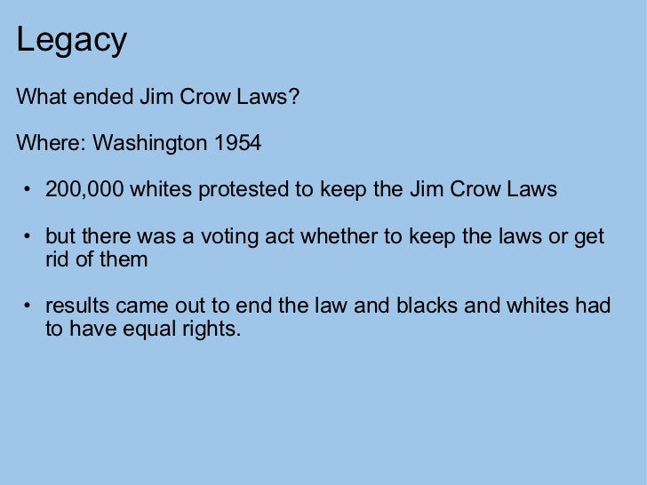 Jim crow laws_impact_on