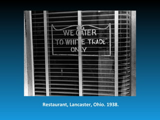 Restaurant, Lancaster, Ohio. 1938.
 