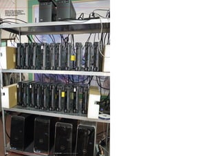 ■
126 TELE-audiovision International — The World‘s Leading Digital TV Industry Publication — 05-06/2015 — www.TELE-audiovision.com
One of the racks filled to
the brim with receivers.
Each receiver is allocated to
a single customer.
 