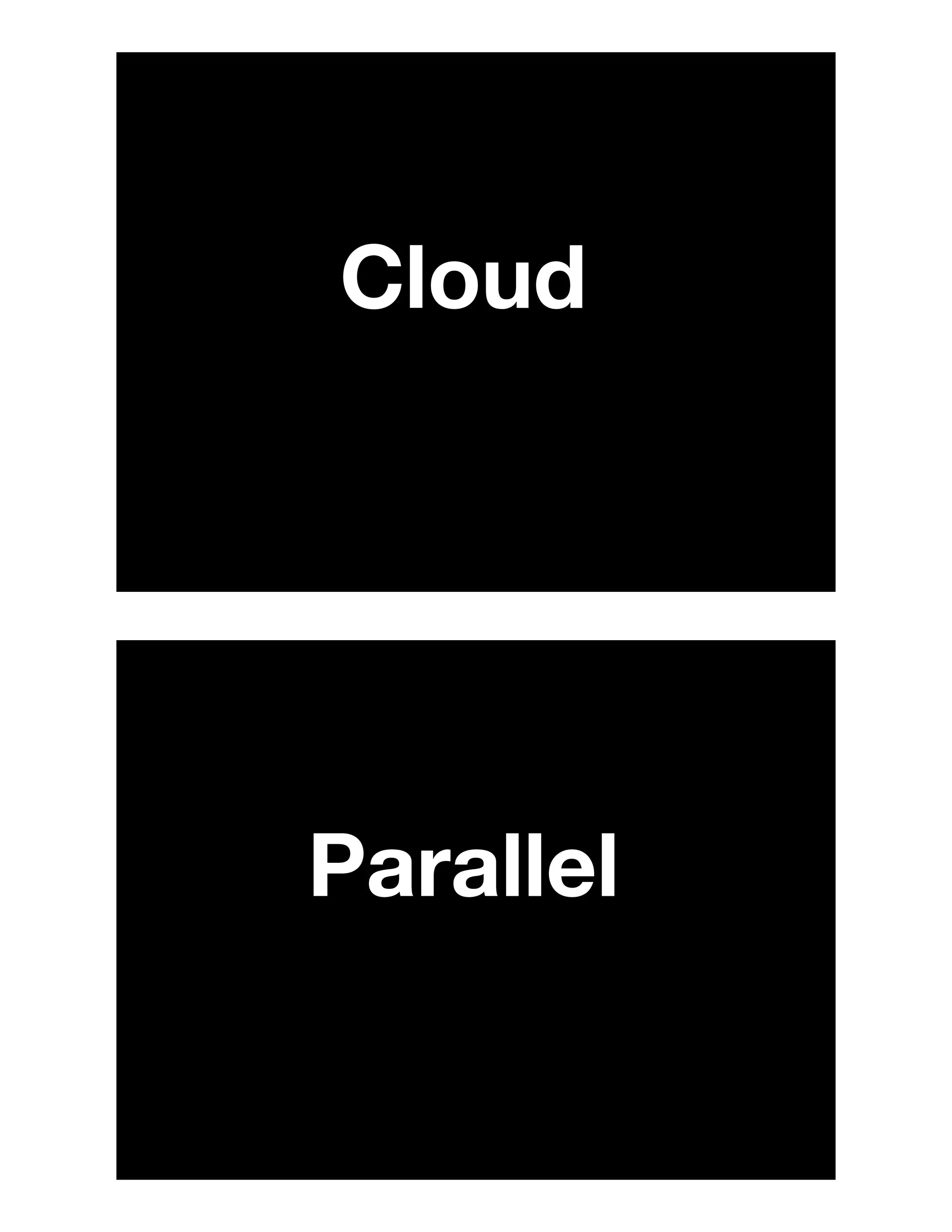 Cloud
Parallel
 
