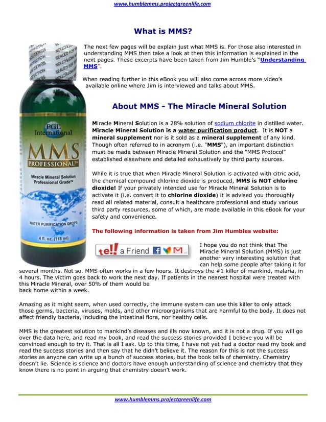 Miracle Mineral Solution