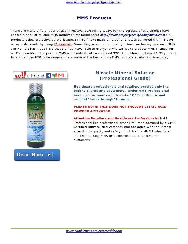 Miracle Mineral Solution