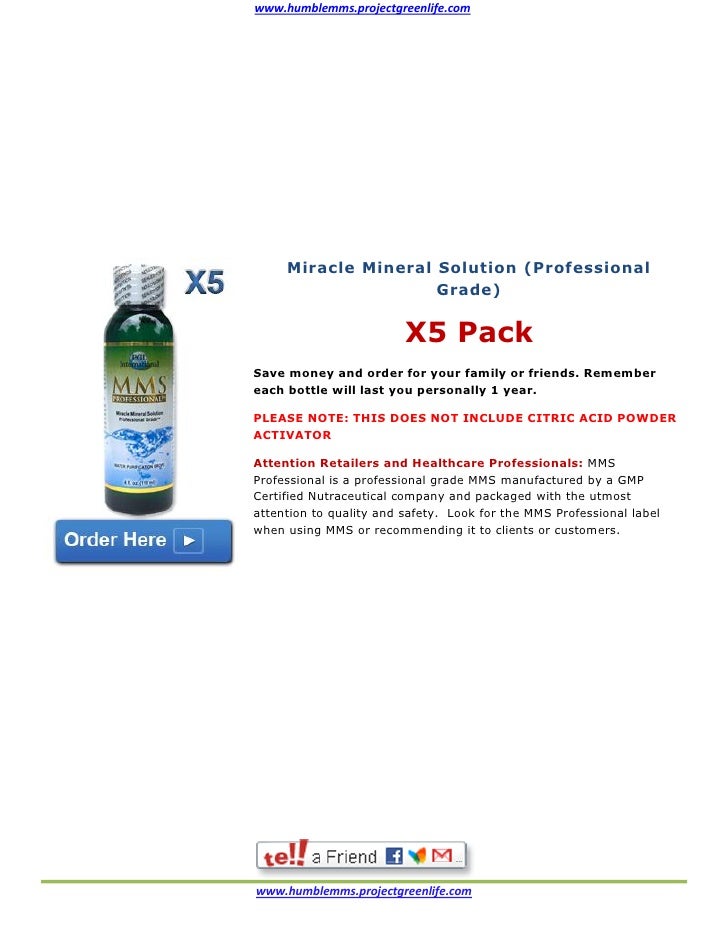 Miracle Mineral Solution
