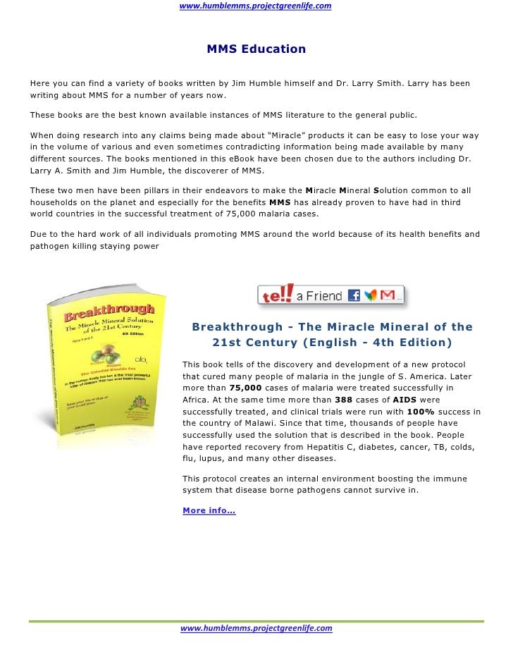 Miracle Mineral Solution